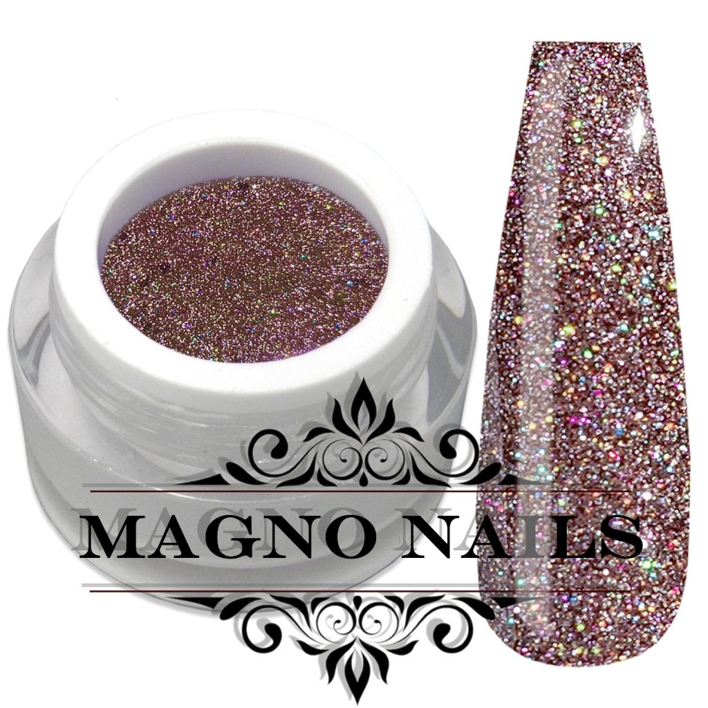 UV Gel - 4424 - Disco Glam Gel - Rainbow Nude